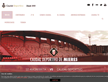 Tablet Screenshot of caudaldeportivo.es